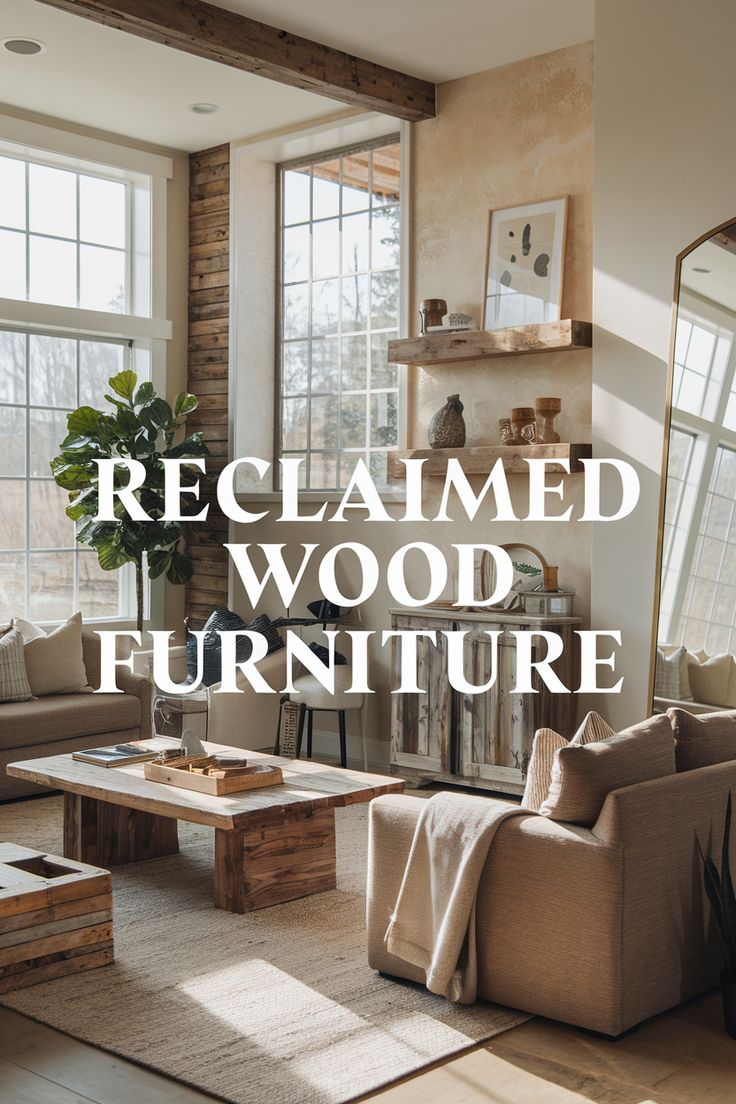 Furniture Kayu Rustic Daur Ulang Premium untuk Sudut Santai Rumah